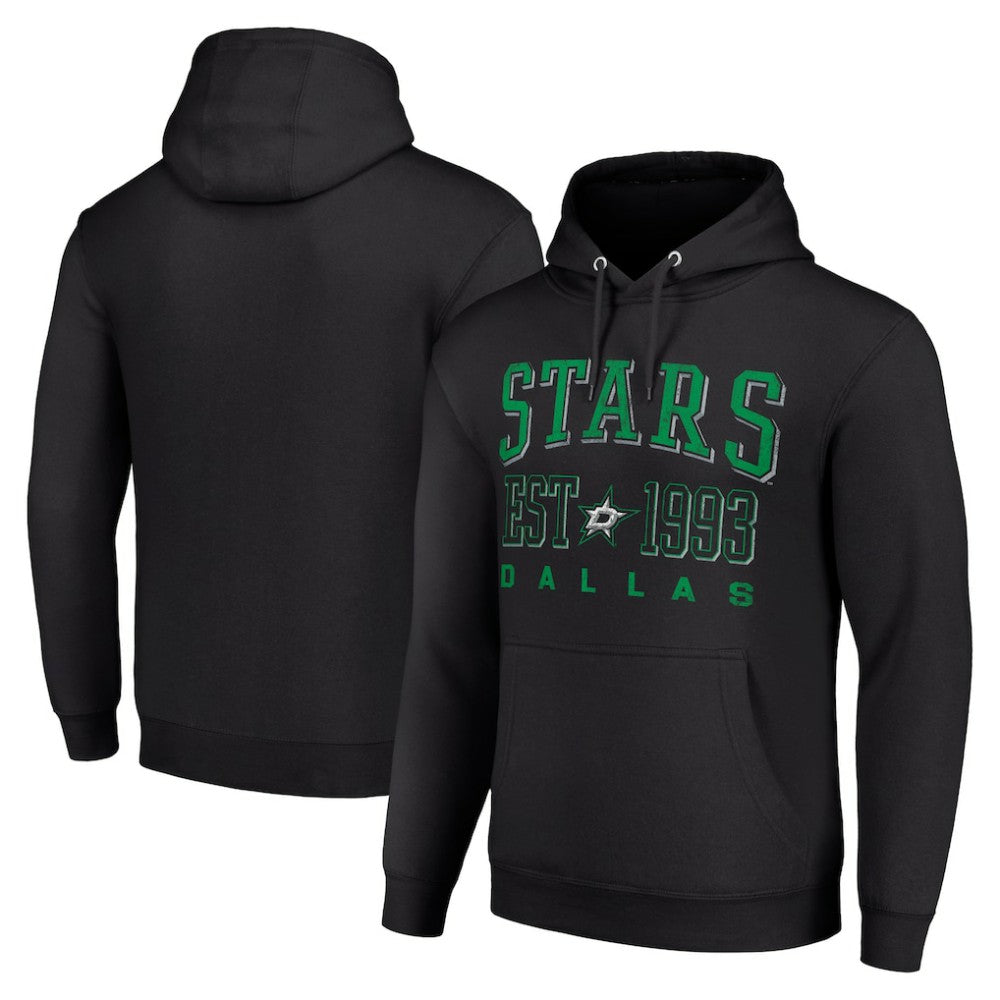 NHL Black Dallas Stars Starter Graphic Pullover Hoodie
