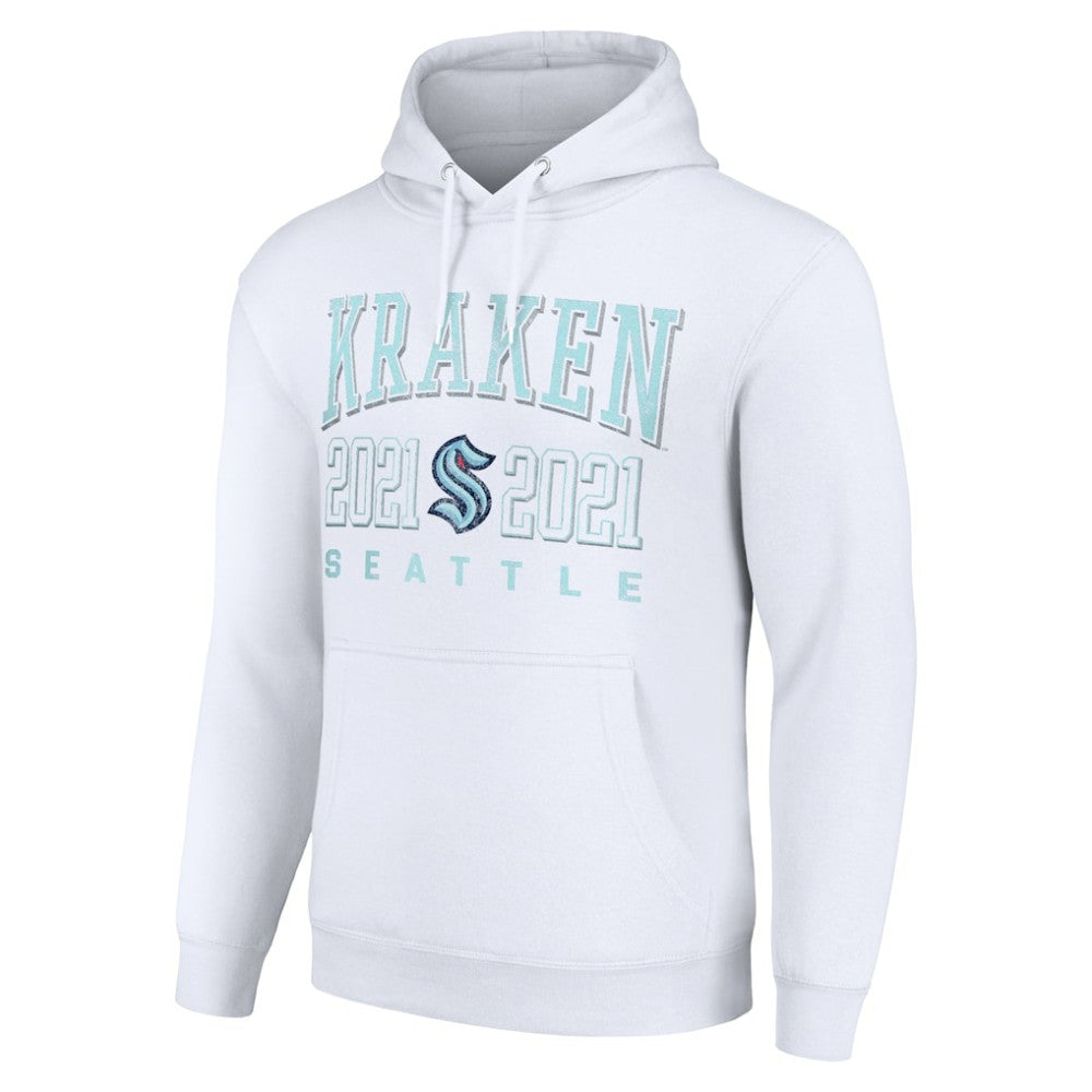 NHL White Seattle Kraken Starter Graphic Pullover Hoodie