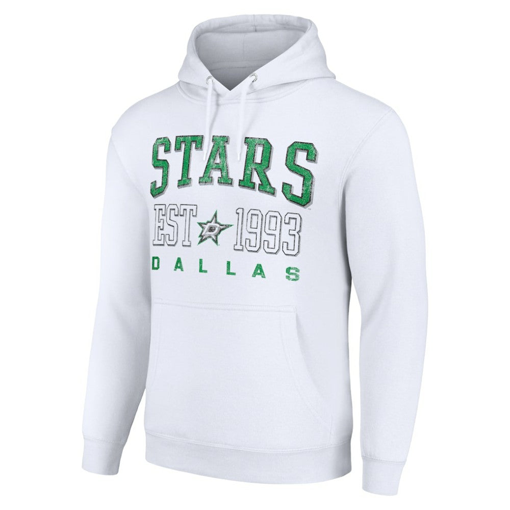 NHL White Dallas Stars Starter Graphic Pullover Hoodie