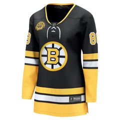 NHL Black David Pastrnak Boston Bruins Fanatics Women's 100th Anniversary Breakaway Jersey