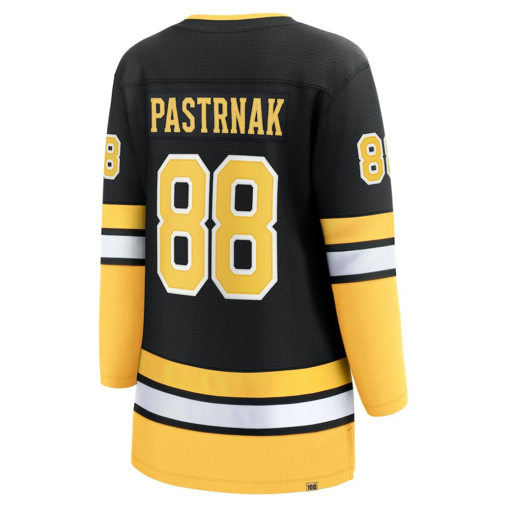 NHL Black David Pastrnak Boston Bruins Fanatics Women's 100th Anniversary Breakaway Jersey