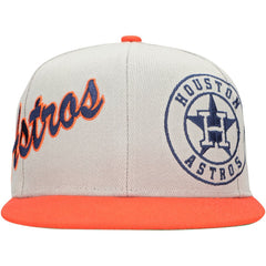 MLB Houston Astros Mitchell & Ness Knock Out Panel Snapback Hat