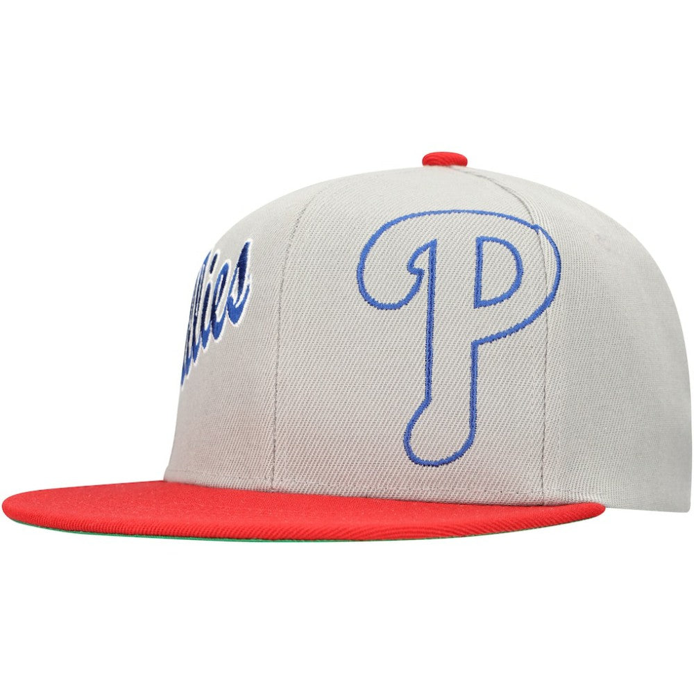 MLB Philadelphia Phillies Mitchell & Ness Knock Out Panel Snapback Hat