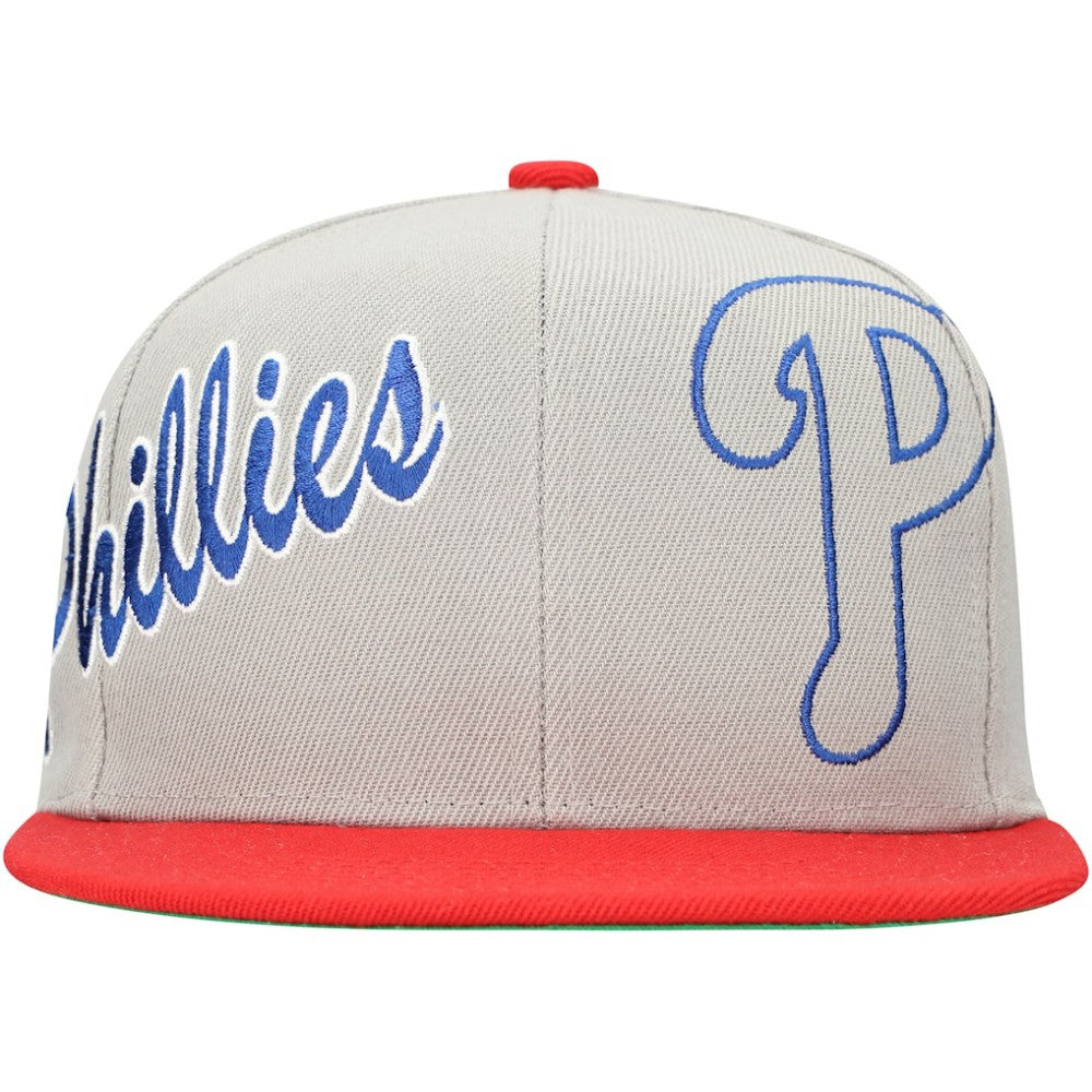 MLB Philadelphia Phillies Mitchell & Ness Knock Out Panel Snapback Hat