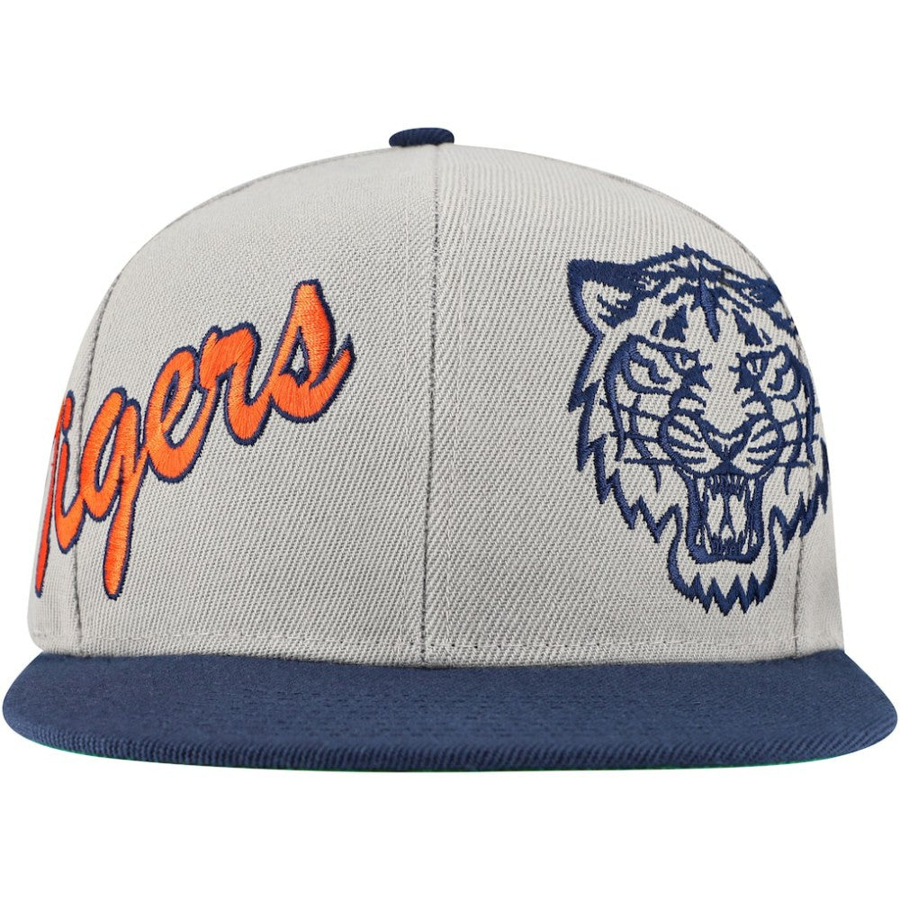 MLB Detroit Tigers Mitchell & Ness Knock Out Panel Snapback Hat