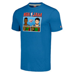 NBA Shai Gilgeous-Alexander & Chet Holmgren Oklahoma City Thunder Homage Unisex NBA Jam Tri-Blend T-Shirt
