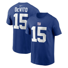 Tommy DeVito  Name & Number T-Shirt - New York Giants