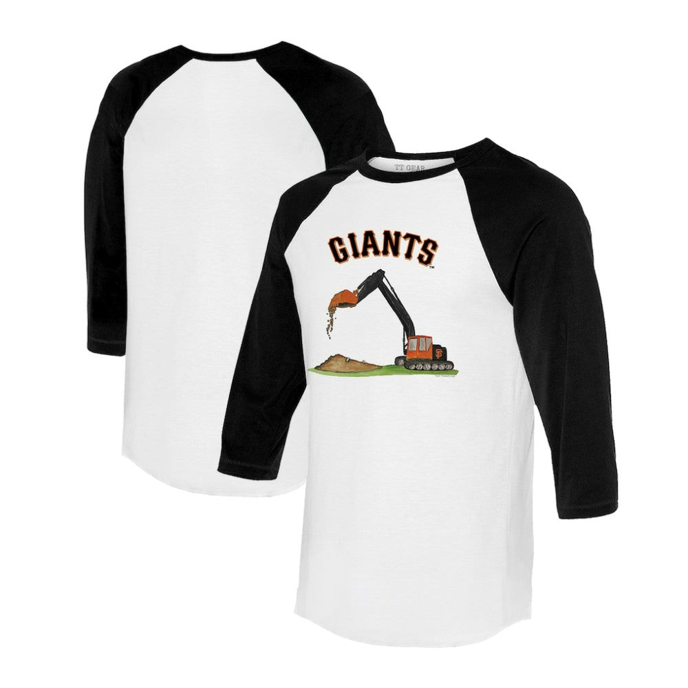 MLB San Francisco Giants Tiny Turnip Unisex Excavator 3/4-Sleeve Raglan T-Shirt