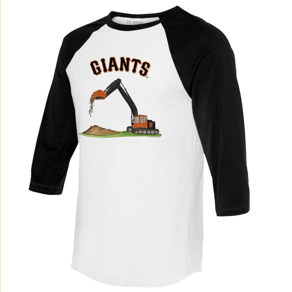 MLB San Francisco Giants Tiny Turnip Unisex Excavator 3/4-Sleeve Raglan T-Shirt