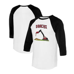 MLB Arizona Diamondbacks Tiny Turnip Unisex Excavator 3/4-Sleeve Raglan T-Shirt