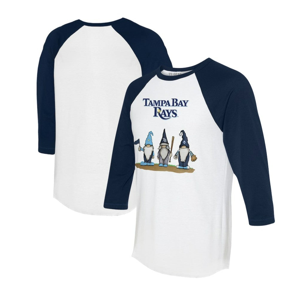 MLB Tampa Bay Rays Tiny Turnip Unisex Gnomes 3/4-Sleeve Raglan T-Shirt