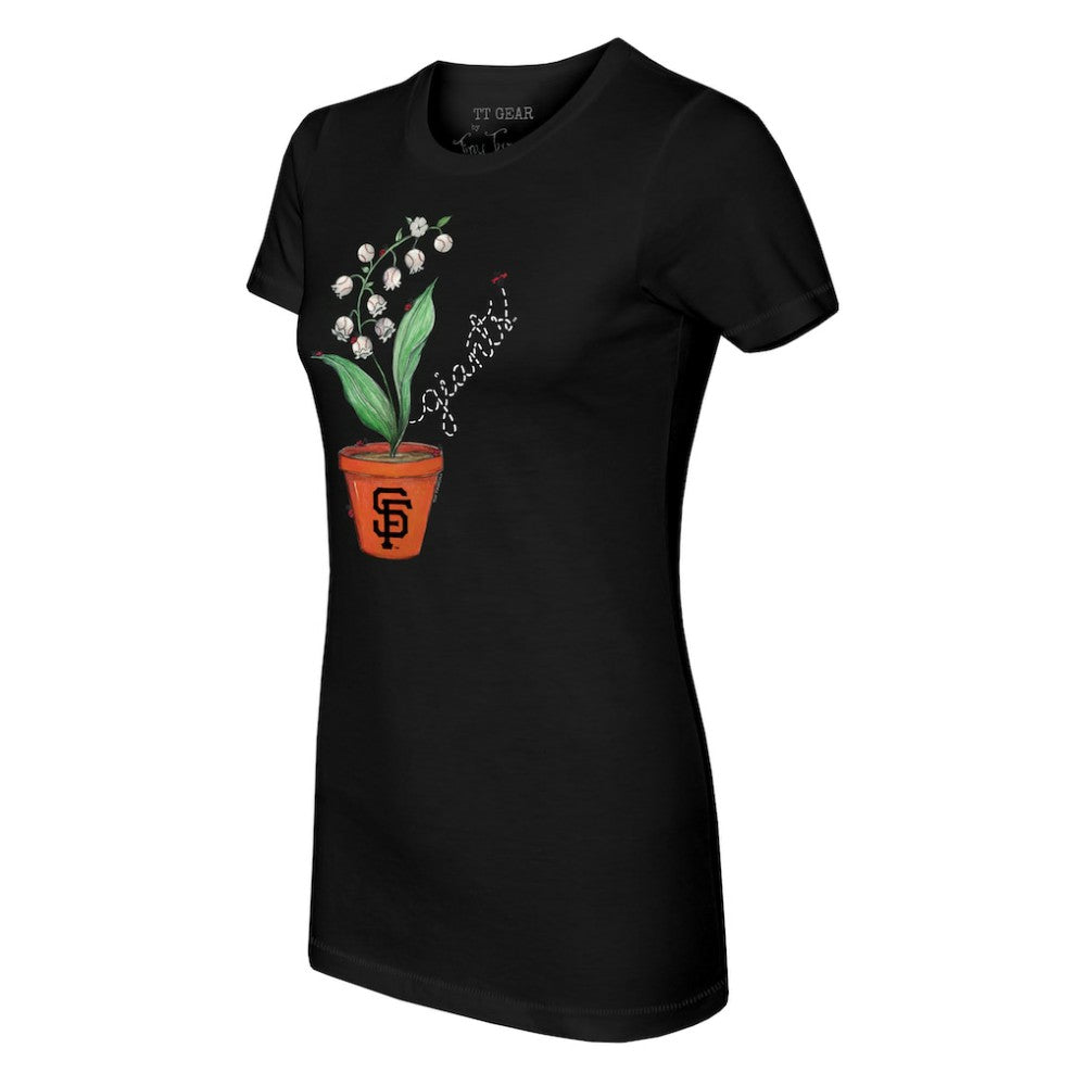 MLB San Francisco Giants Tiny Turnip Women's Lilies & Ladybugs T-Shirt