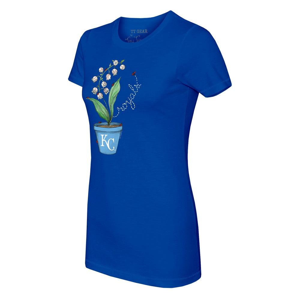 MLB Kansas City Royals Tiny Turnip Women's Lilies & Ladybugs T-Shirt