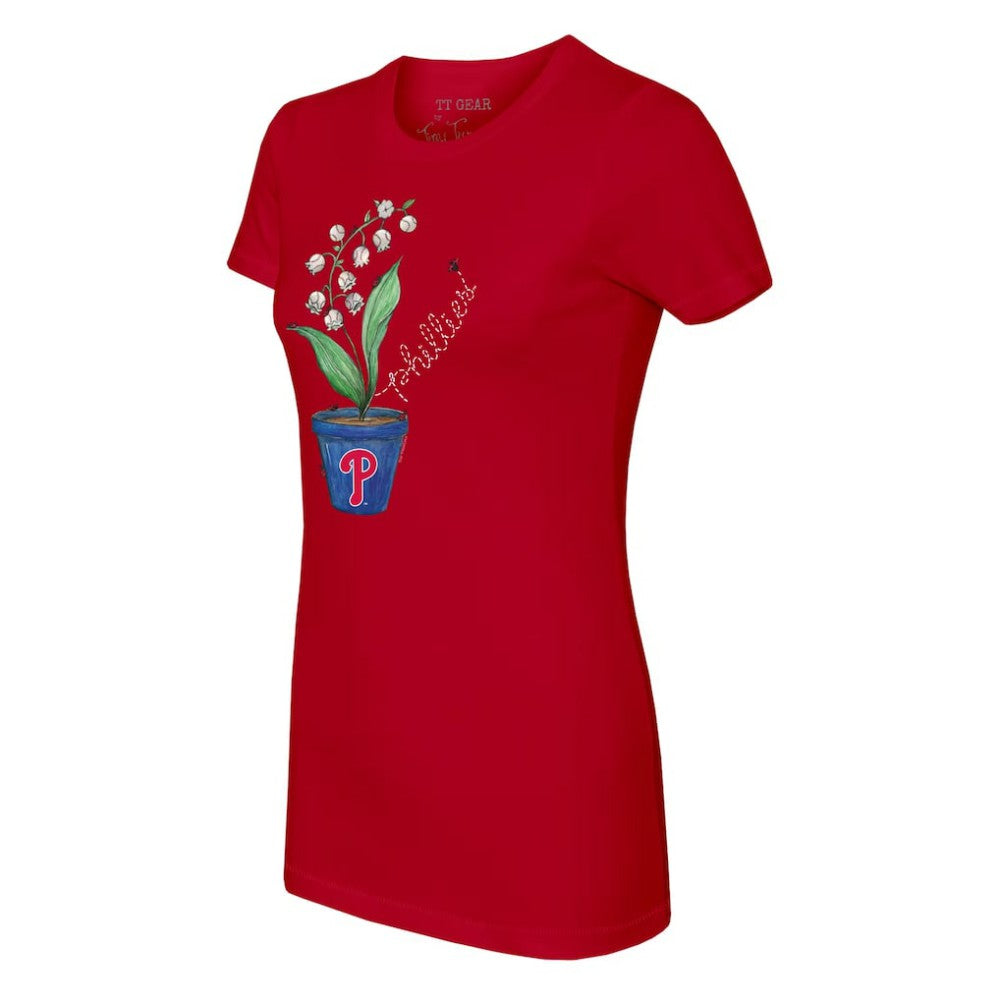 MLB Philadelphia Phillies Tiny Turnip Women's Lilies & Ladybugs T-Shirt