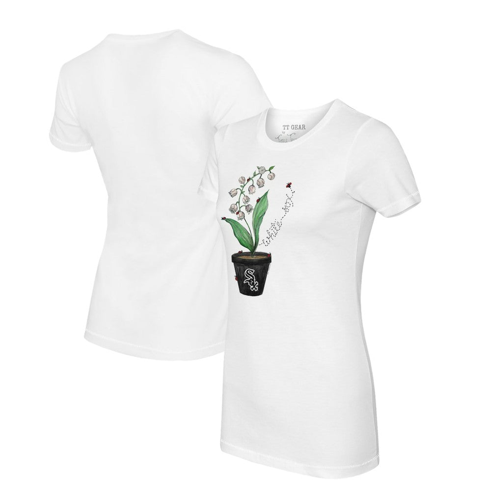 MLB Chicago White Sox Tiny Turnip Women's Lilies & Ladybugs T-Shirt