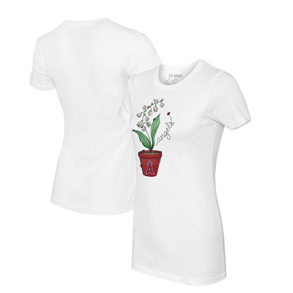MLB Los Angeles Angels Tiny Turnip Women's Lilies & Ladybugs T-Shirt