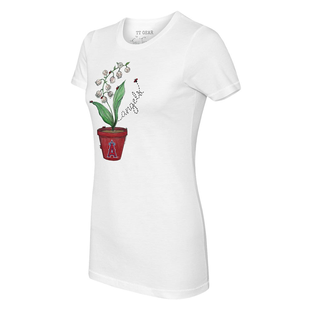 MLB Los Angeles Angels Tiny Turnip Women's Lilies & Ladybugs T-Shirt