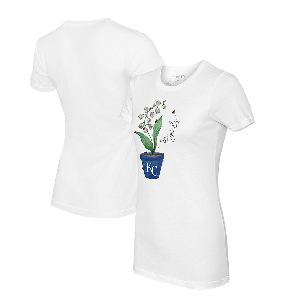 MLB Kansas City Royals Tiny Turnip Women's Lilies & Ladybugs T-Shirt