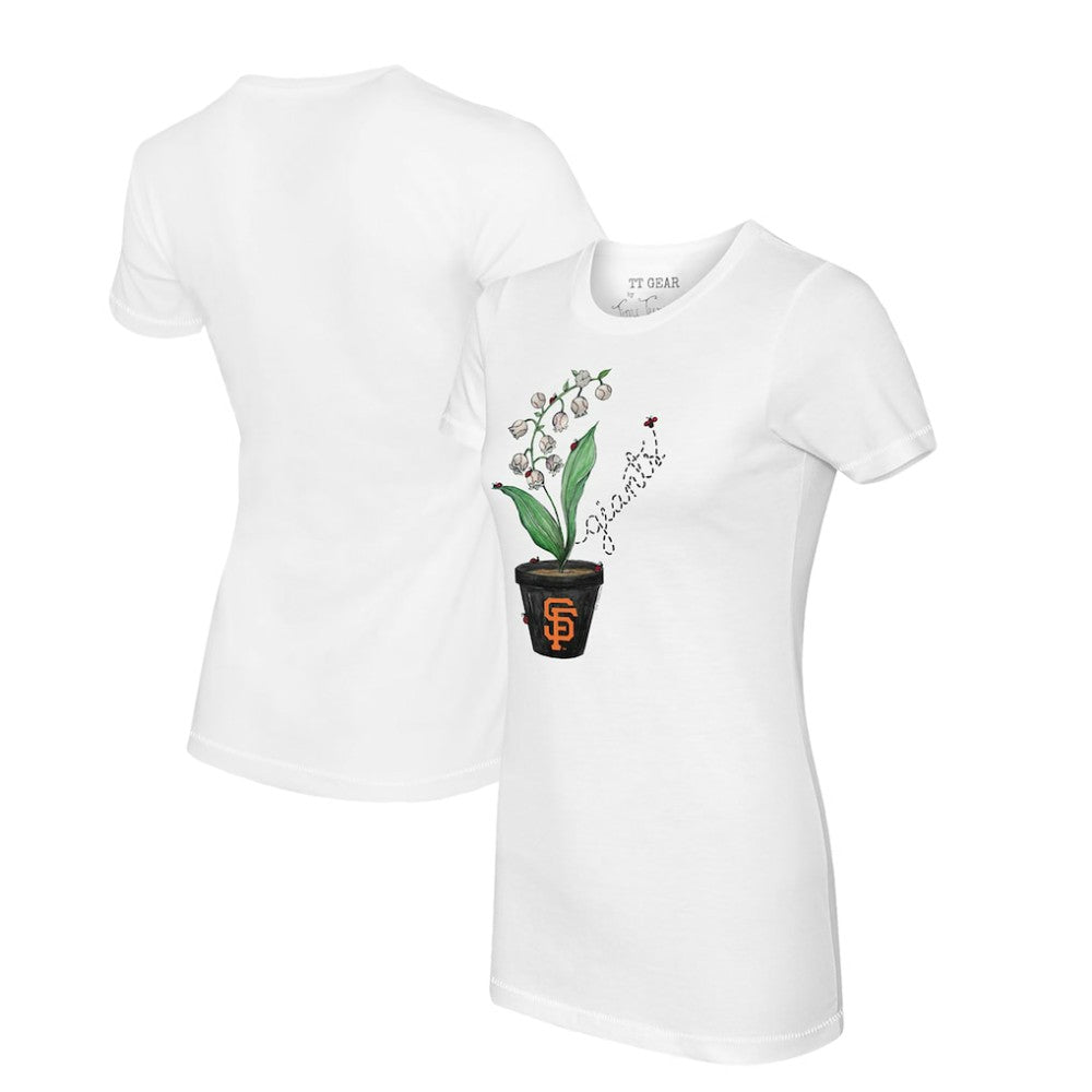 MLB San Francisco Giants Tiny Turnip Women's Lilies & Ladybugs T-Shirt