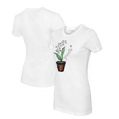 MLB San Francisco Giants Tiny Turnip Women's Lilies & Ladybugs T-Shirt