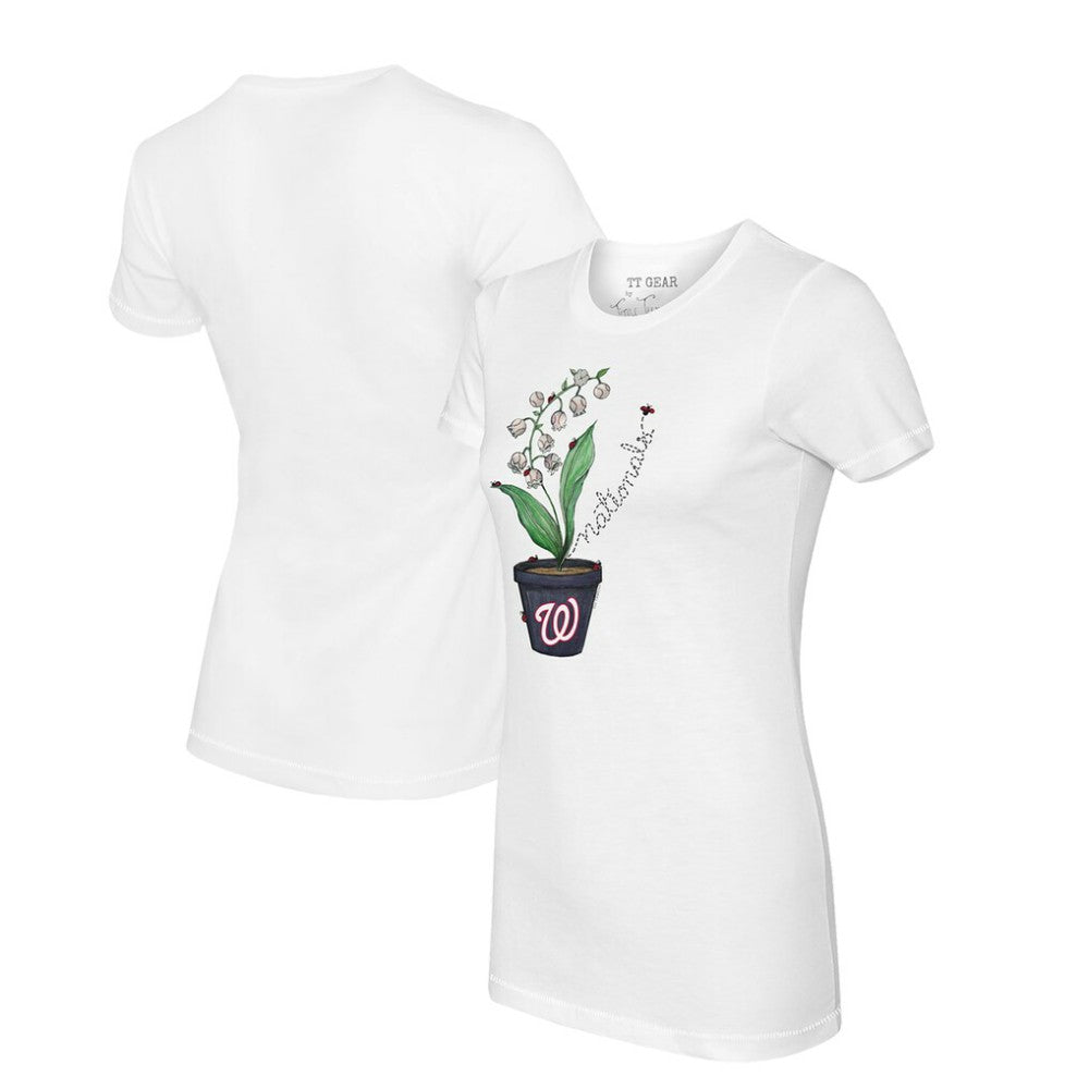 MLB Washington Nationals Tiny Turnip Women's Lilies & Ladybugs T-Shirt
