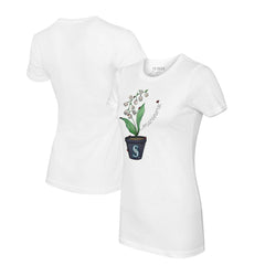 MLB Seattle Mariners Tiny Turnip Women's Lilies & Ladybugs T-Shirt