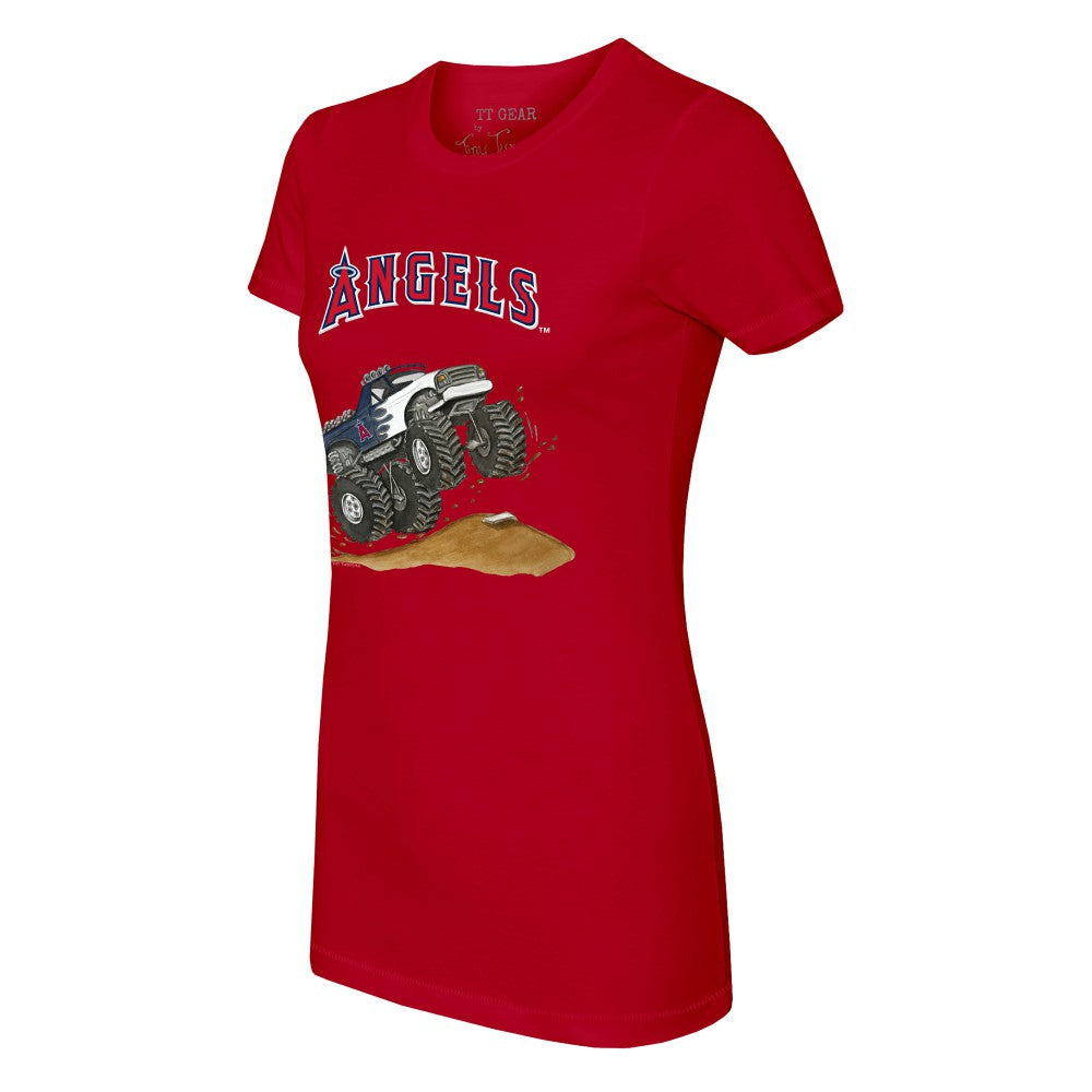 MLB Los Angeles Angels Tiny Turnip Women's Monster Truck T-Shirt