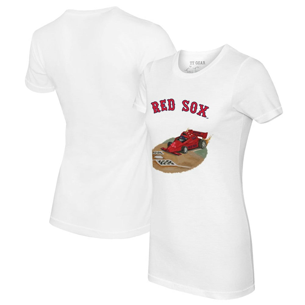 MLB Boston Red Sox Tiny Turnip Women's Race Car T-Shirt