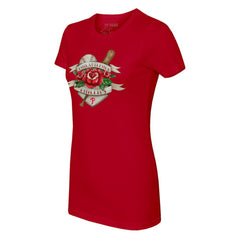 MLB Philadelphia Phillies Tiny Turnip Women's Tattoo Rose T-Shirt