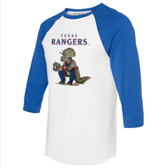 MLB Texas Rangers Tiny Turnip Unisex Triceratops 3/4-Sleeve Raglan T-Shirt