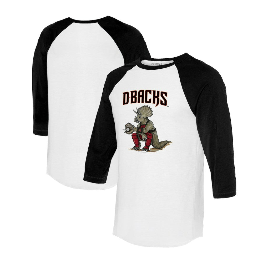 MLB Arizona Diamondbacks Tiny Turnip Unisex Triceratops 3/4-Sleeve Raglan T-Shirt
