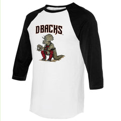 MLB Arizona Diamondbacks Tiny Turnip Unisex Triceratops 3/4-Sleeve Raglan T-Shirt