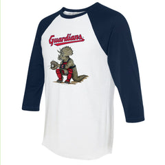 MLB Cleveland Guardians Tiny Turnip Unisex Triceratops 3/4-Sleeve Raglan T-Shirt