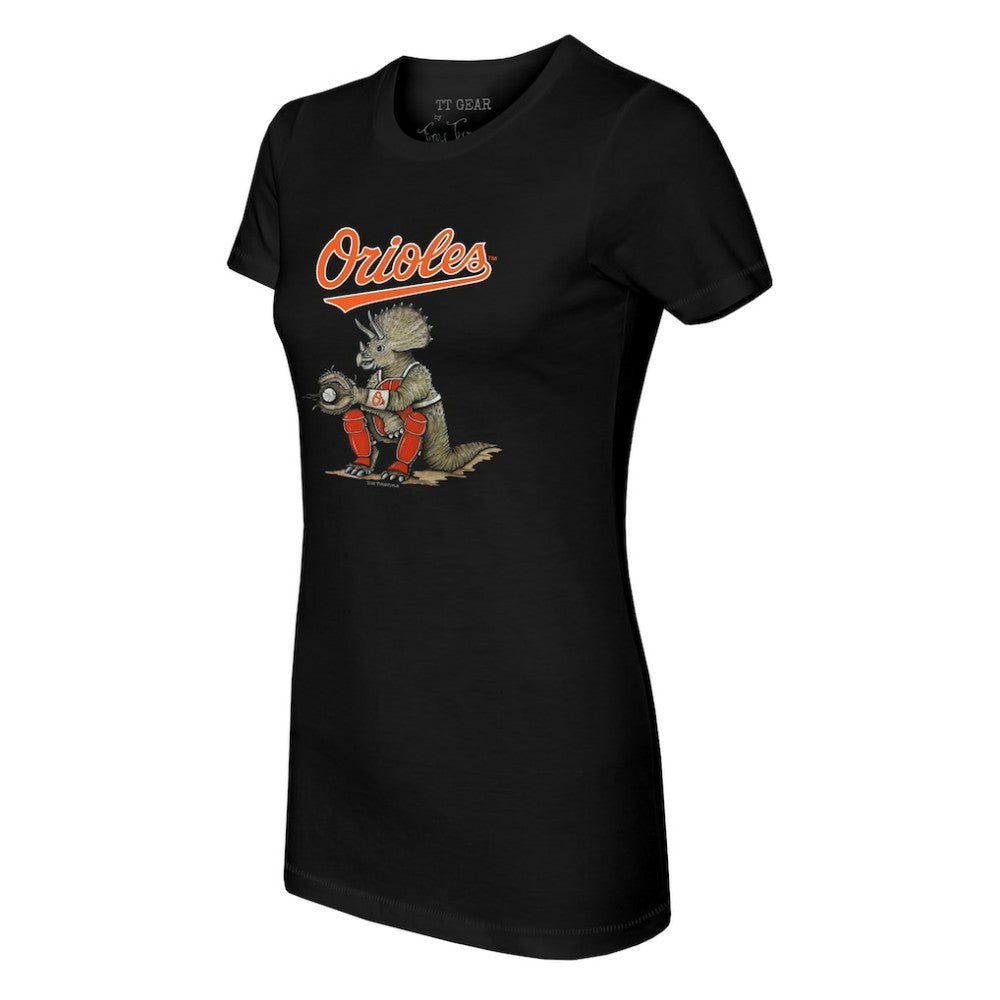 MLB Baltimore Orioles Tiny Turnip Women's Triceratops T-Shirt