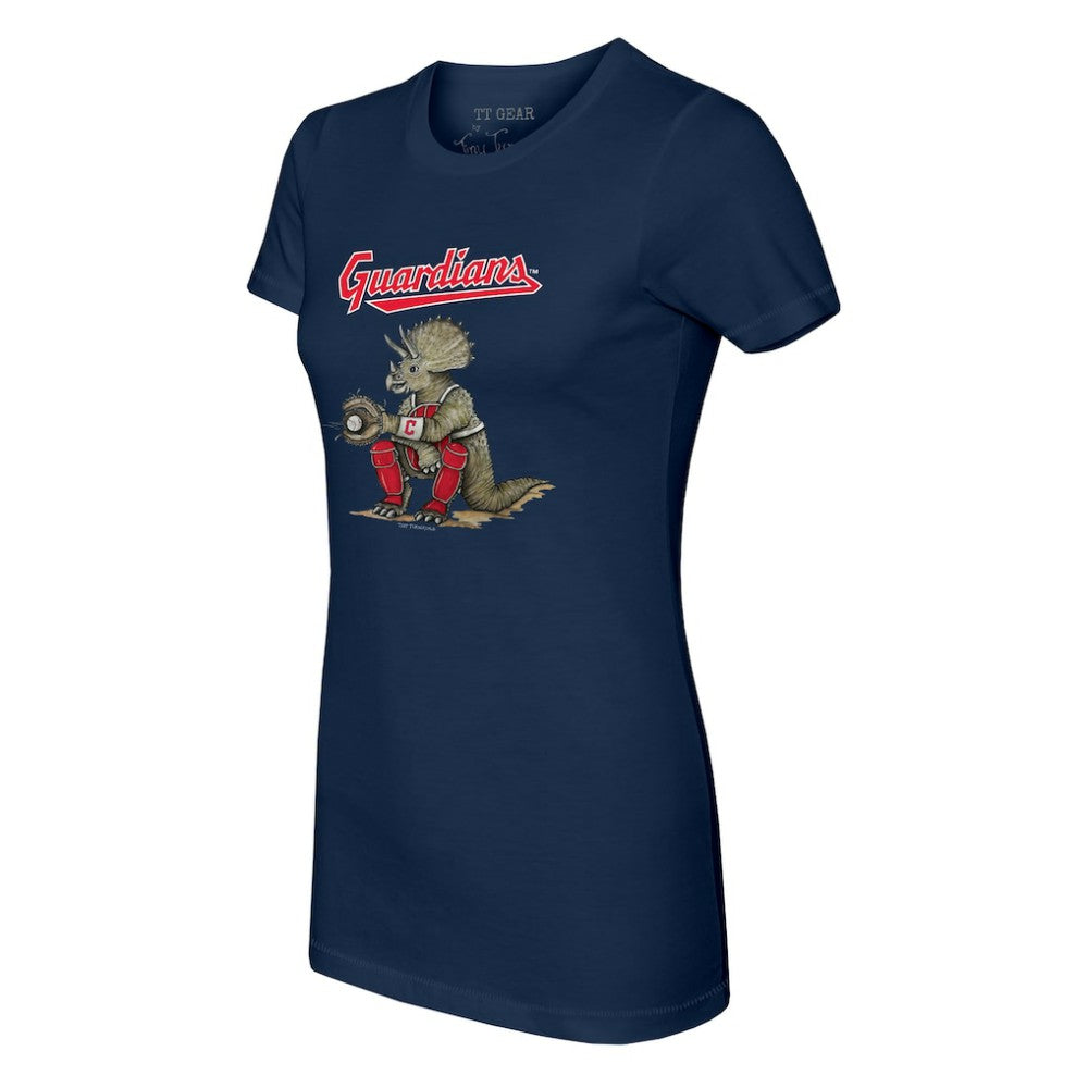 MLB Cleveland Guardians Tiny Turnip Women's Triceratops T-Shirt