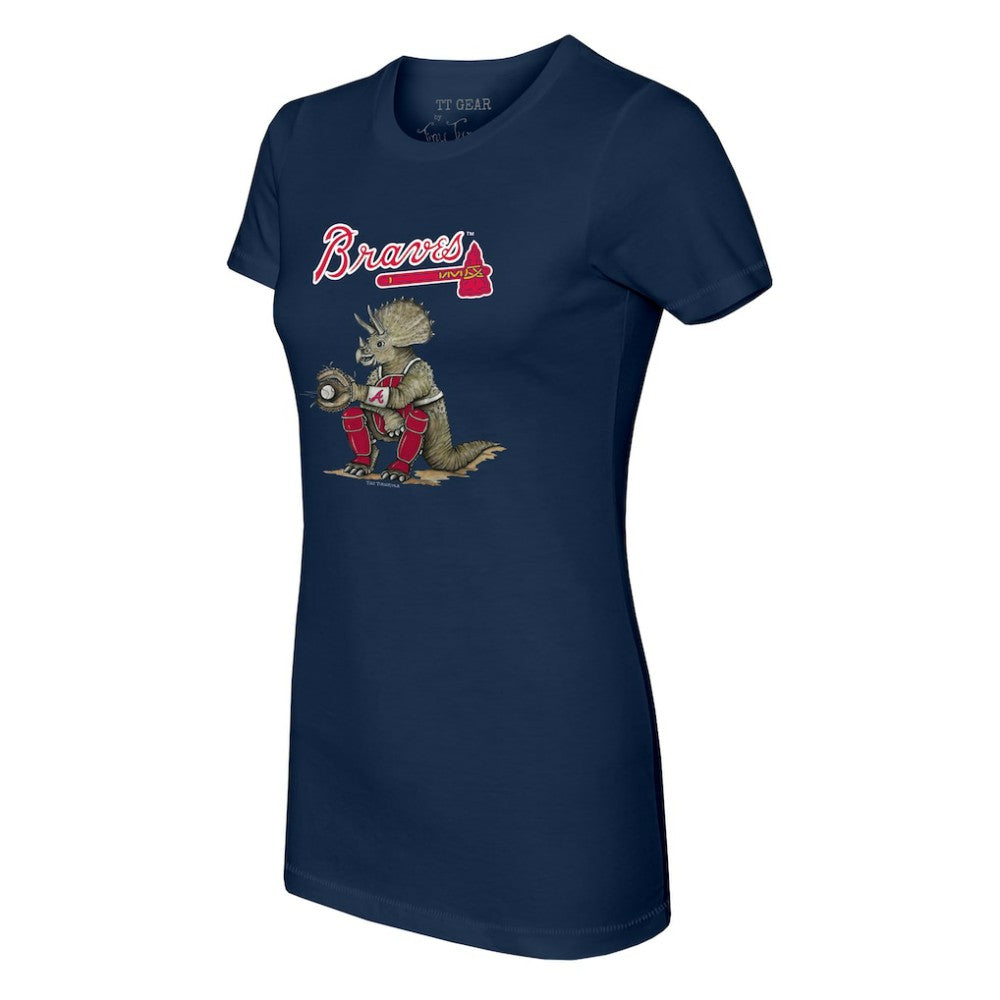 MLB Atlanta Braves Tiny Turnip Women's Triceratops T-Shirt