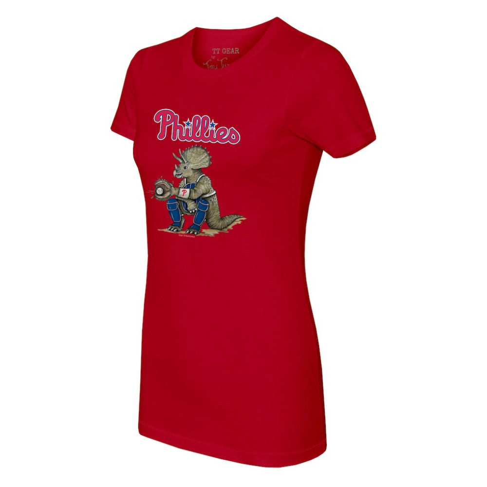 MLB Philadelphia Phillies Tiny Turnip Women's Triceratops T-Shirt