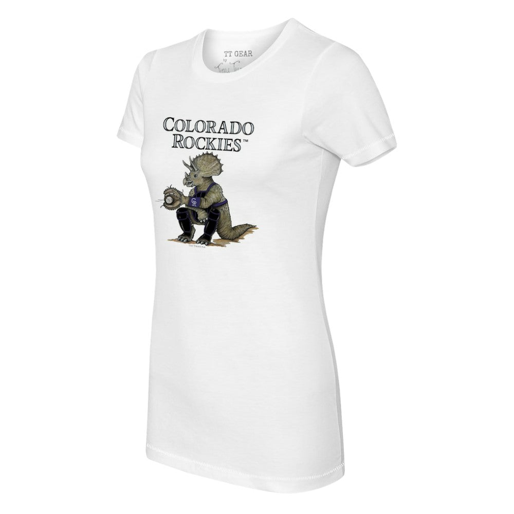MLB Colorado Rockies Tiny Turnip Women's Triceratops T-Shirt