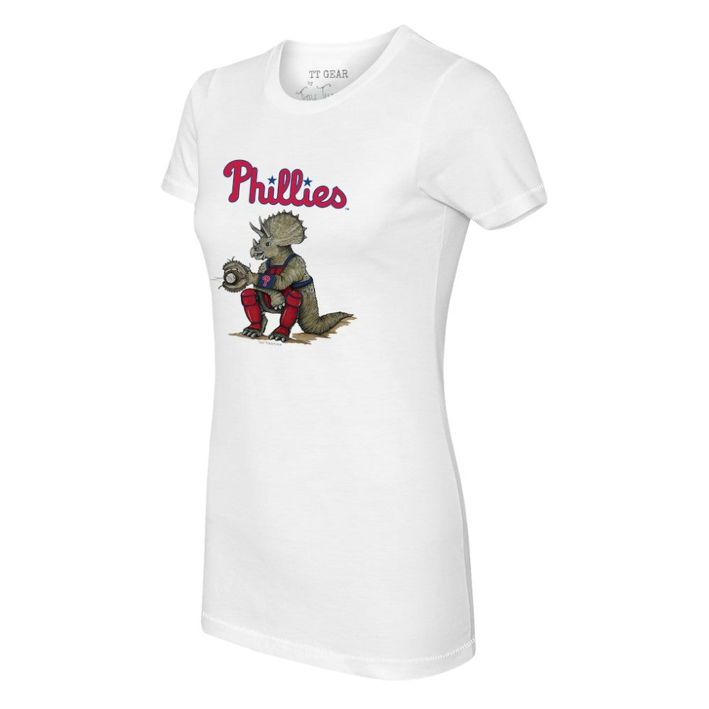 MLB Philadelphia Phillies Tiny Turnip Women's Triceratops T-Shirt