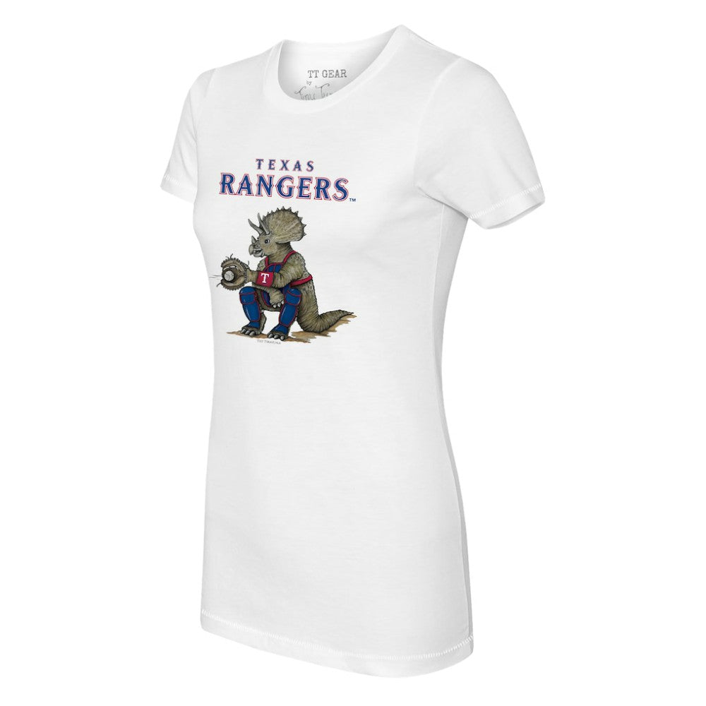 MLB Texas Rangers Tiny Turnip Women's Triceratops T-Shirt
