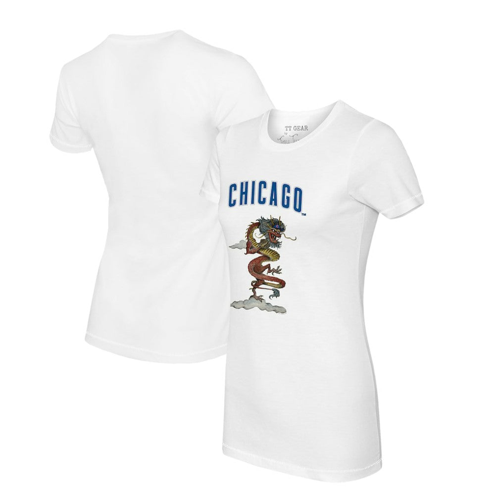 MLB Chicago Cubs Tiny Turnip Women's 2024 Year of the Dragon T-Shirt