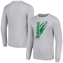 NHL Heather Gray Dallas Stars Starter Color Scratch Long-Sleeve T-Shirt
