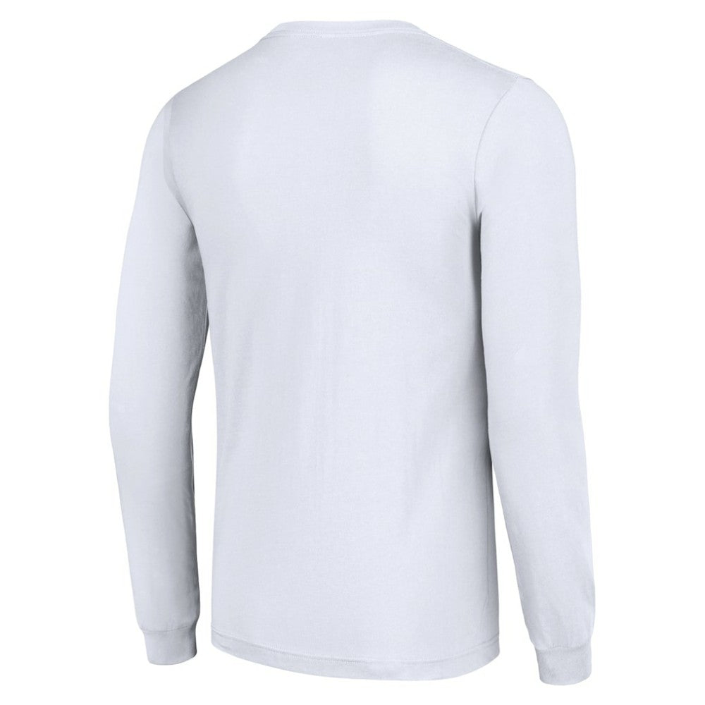 NHL White Boston Bruins Starter Color Scratch Long-Sleeve T-Shirt