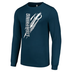 NHL Navy Tampa Bay Lightning Starter Color Scratch Long-Sleeve T-Shirt