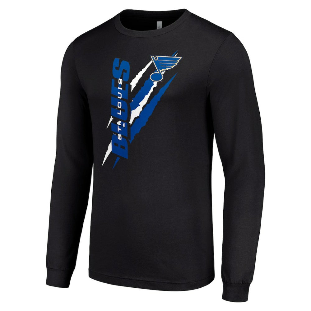NHL Black St. Louis Blues Starter Color Scratch Long-Sleeve T-Shirt