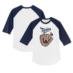 MLB Minnesota Twins Tiny Turnip Youth Butterfly Glove 3/4-Sleeve Raglan T-Shirt