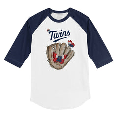 MLB Minnesota Twins Tiny Turnip Youth Butterfly Glove 3/4-Sleeve Raglan T-Shirt