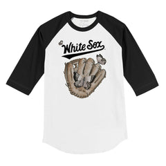 MLB Chicago White Sox Tiny Turnip Youth Butterfly Glove 3/4-Sleeve Raglan T-Shirt