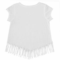MLB Texas Rangers Tiny Turnip Girls Youth Butterfly Glove Fringe T-Shirt