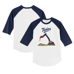MLB Minnesota Twins Tiny Turnip Youth Excavator 3/4-Sleeve Raglan T-Shirt